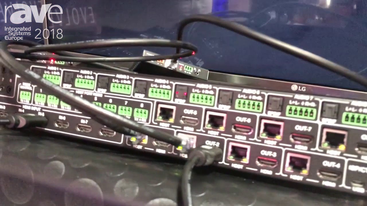 ISE 2018: AVProConnect Shows Its 8x8 Matrix with Dual HDBaseT for 4K at 18Gig