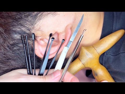ASMR 진짜 촉감 느껴지는 귀르가즘 귀청소 Ear Cleaning real person no talking | 耳掃除 #11