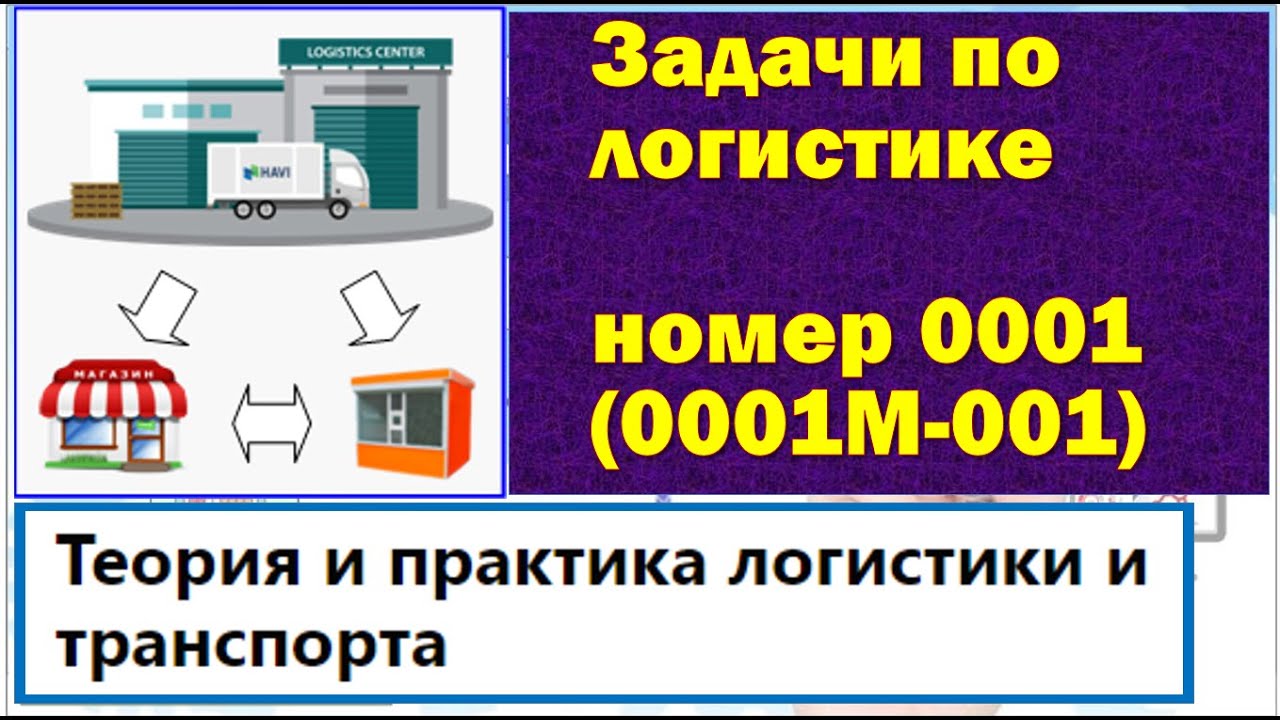 0001 Задача по определению уровня обслуживания (логистика) 0001M-001 версия 02