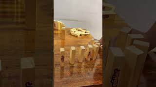 Enjoy Fun with Jenga Wooden Block Game 🧱 | Build, Balance & Challenge Your Skill# #WoodenBlockGame