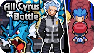 Pokemon Platinum - All Galactic Boss Cyrus Battles (1080p60)