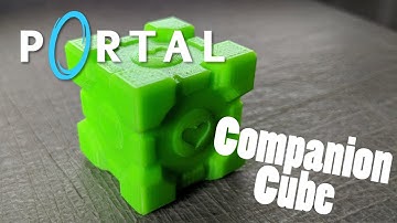 Companion Cube from Portal - 3D Print