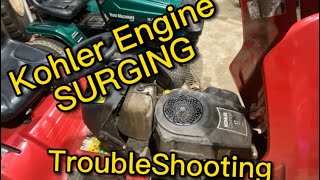 Kohler Engine Surging Problem, and possible solution. Kohler Courage Single