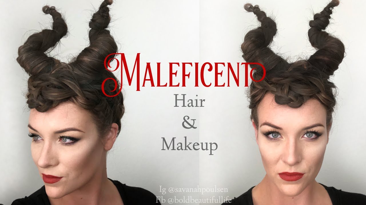 💥Maleficent makeup and hair💥 YouTube