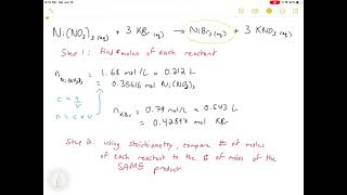 SCH3U - Limiting Reactants for Solutions - Example 2
