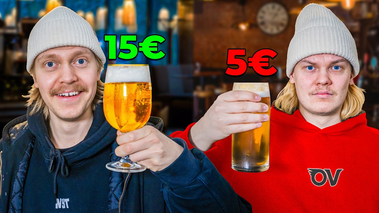 Stigaa auton perässä ja Kämpin olutta!