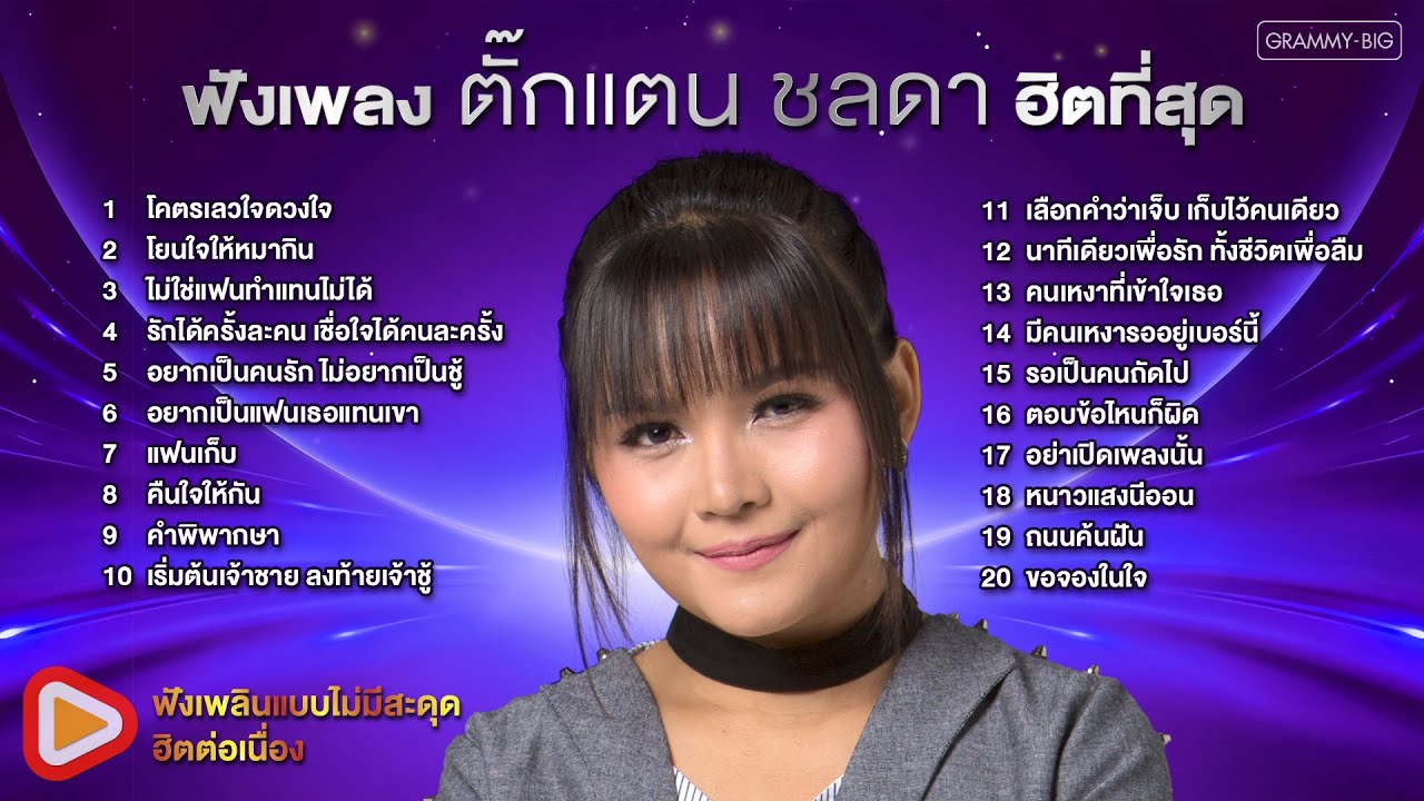 ฟังเพลง ตั๊กแตน ชลดา ฮิตที่สุด 