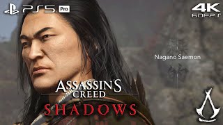 Assassins Creed Shadows - Nobutsunas Students Nagano Saemon Ps5 Pro 4K60Fps No Commentary