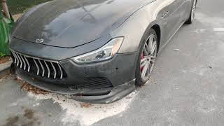 abandoned Maserati in San Francisco