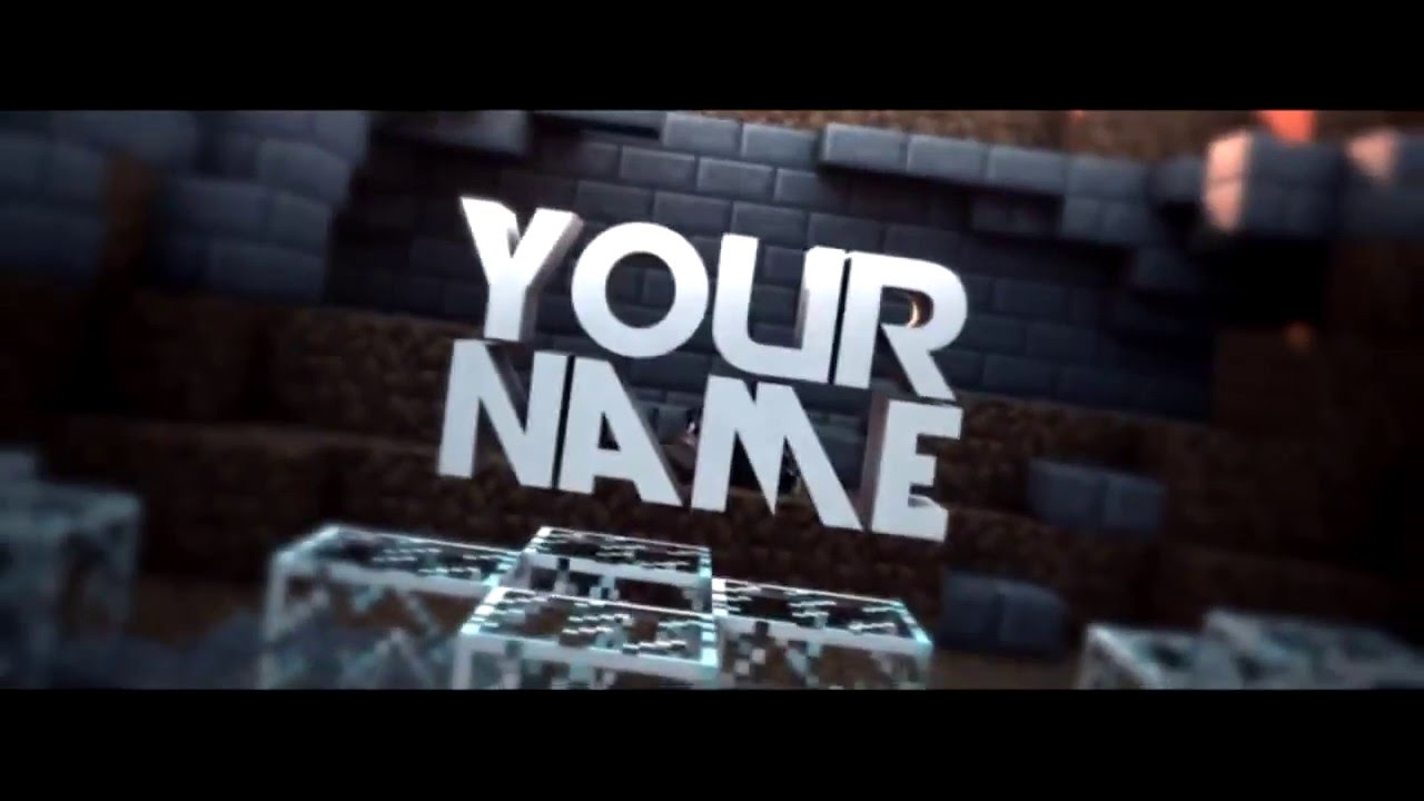 FREE  3D Minecraft Intro Template #13 (Готовое 3D интро,интро майнкрафт)