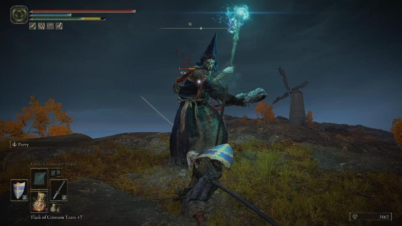 ELDEN RING Altus Forest Spanning Bridge Haima Glintstone Crown & Battlemage Armor Set