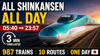 Why Japan’s Shinkansen Is Incredible | A Full Day of Bullet Train Traffic
