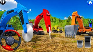 Railroad Builder Simulator 3D - Highway Excavator Construction JCB - Android GamePlay screenshot 4