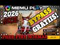 BYPASS GRATIS FREE FIRE 100% SEGURO MEMUPLAY | 50 JUGADORES PC | 100% ANTIBAN CUENTAS PRINCIPALES ✅