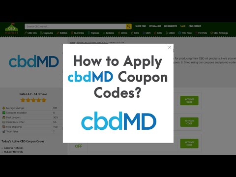 How to Apply cbdMD Coupons at the CBD.market Store?