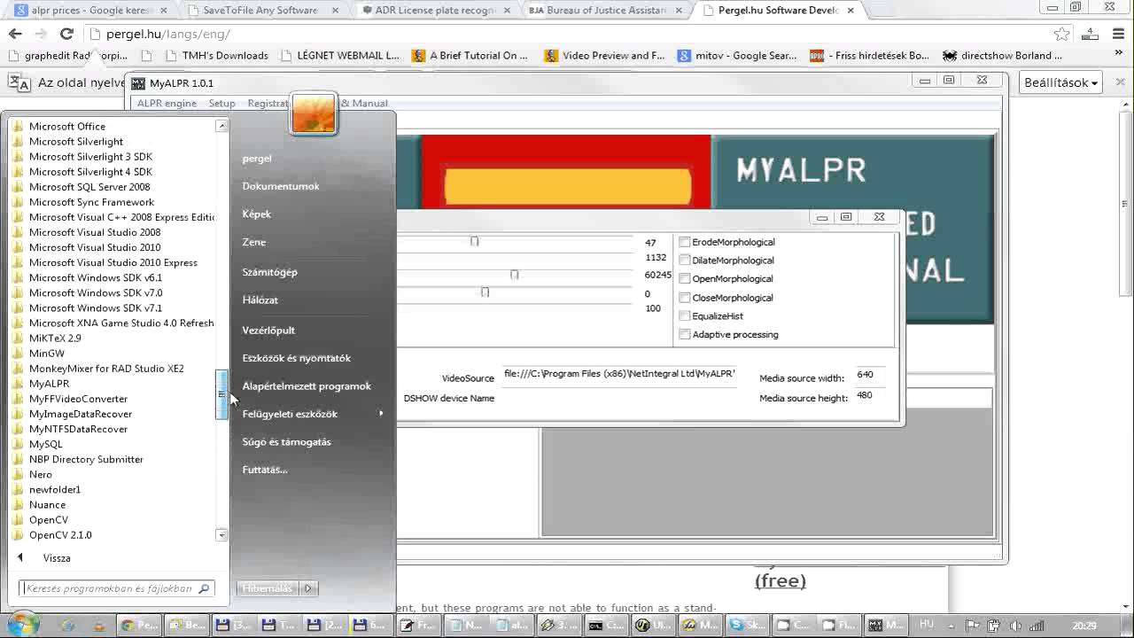 ALPR default install and Demo video in samples - YouTube
