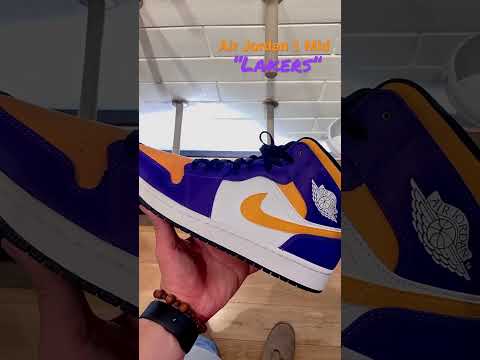 🟠Air Jordan 1 Mid “Lakers”🟣 #shorts