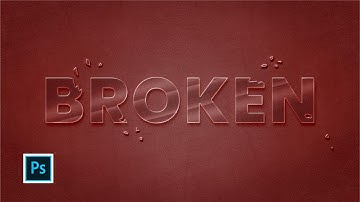 Create a Broken Glass Text Effect in Photoshop