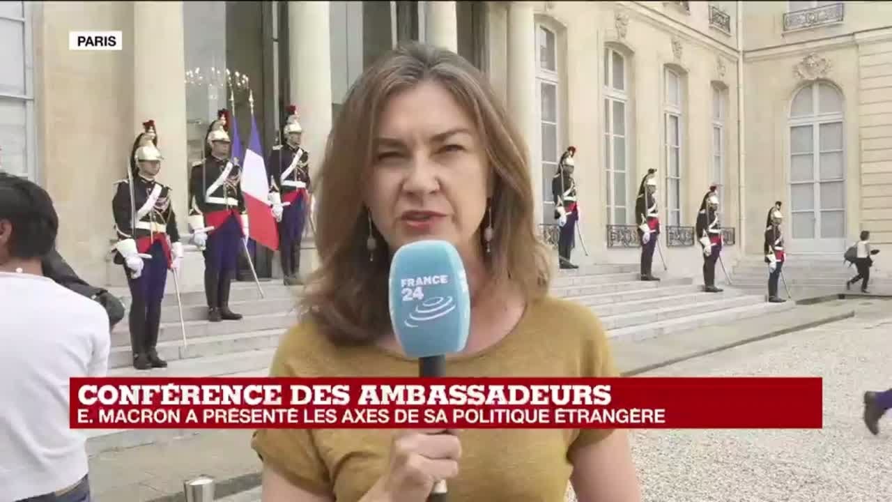 Conférence des ambassadeurs : Macron dépeint un monde où l'Europe doit faire sa place emmanuel macron height