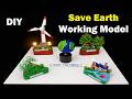 save earth working model environment - afforestation - stop pollution - use renewable | craftpiller
