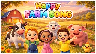 Happy farm song 🌞🎵| Song for kids🐔 🌈 screenshot 5