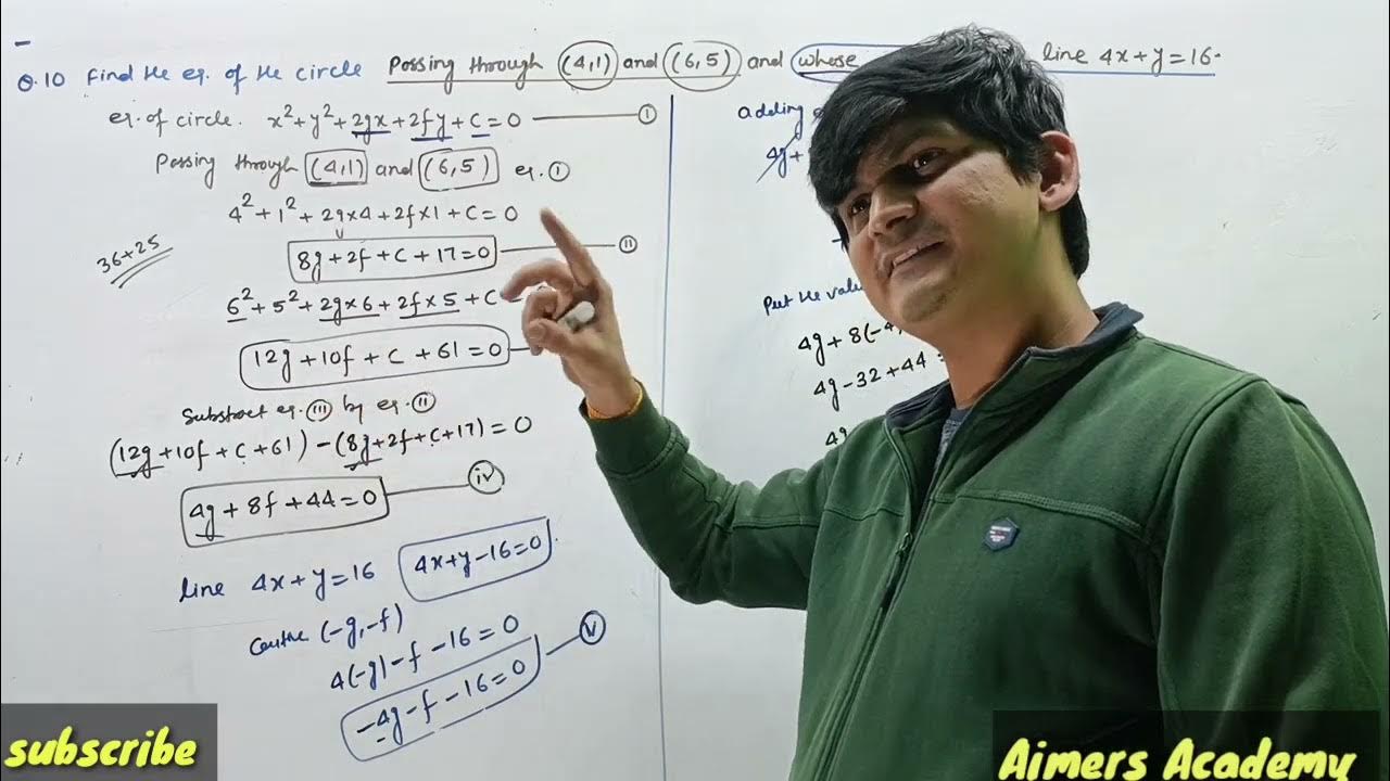 Circle class 11 maths circle class 11 maths exercise 10 1 question 10