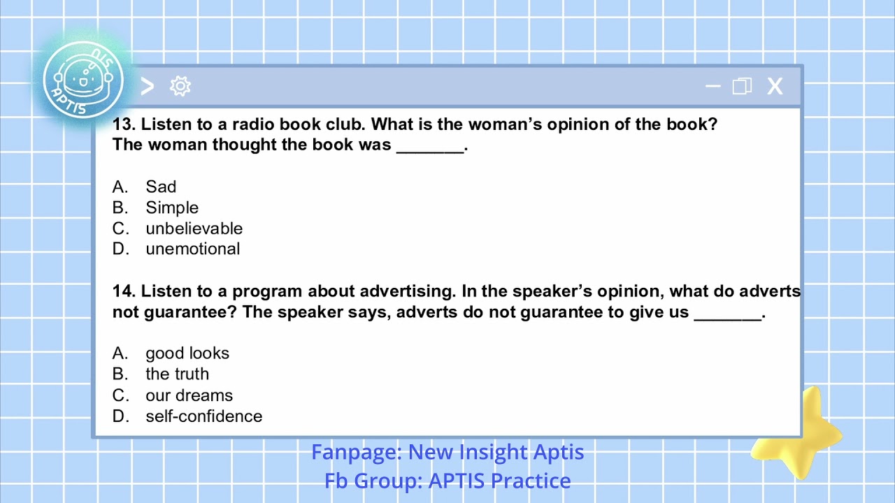 Aptis Listening Practice Version 3