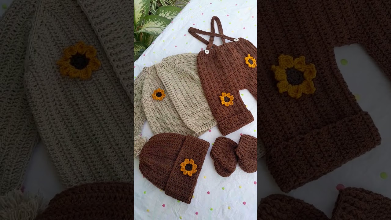 crochet baby full set 