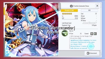 【SAOIF】[Frontline Commander] Asuna (Holy | Thrust | Single Foe | MOD) Skill Animation