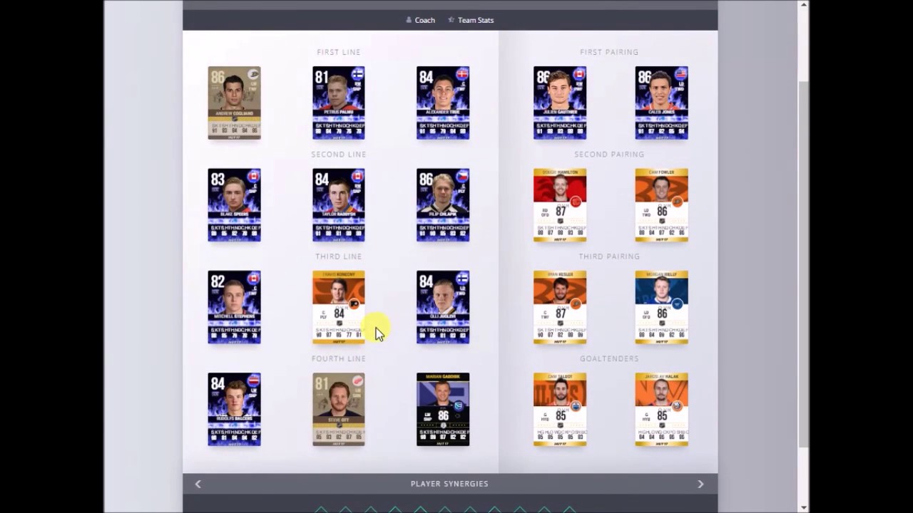 team wheel nhl 17