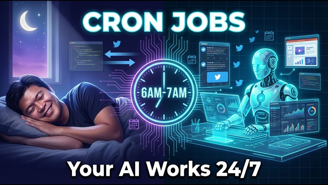 OpenClaw Cron Jobs EXPLAINED (Automate EVERYTHING While You Sleep)