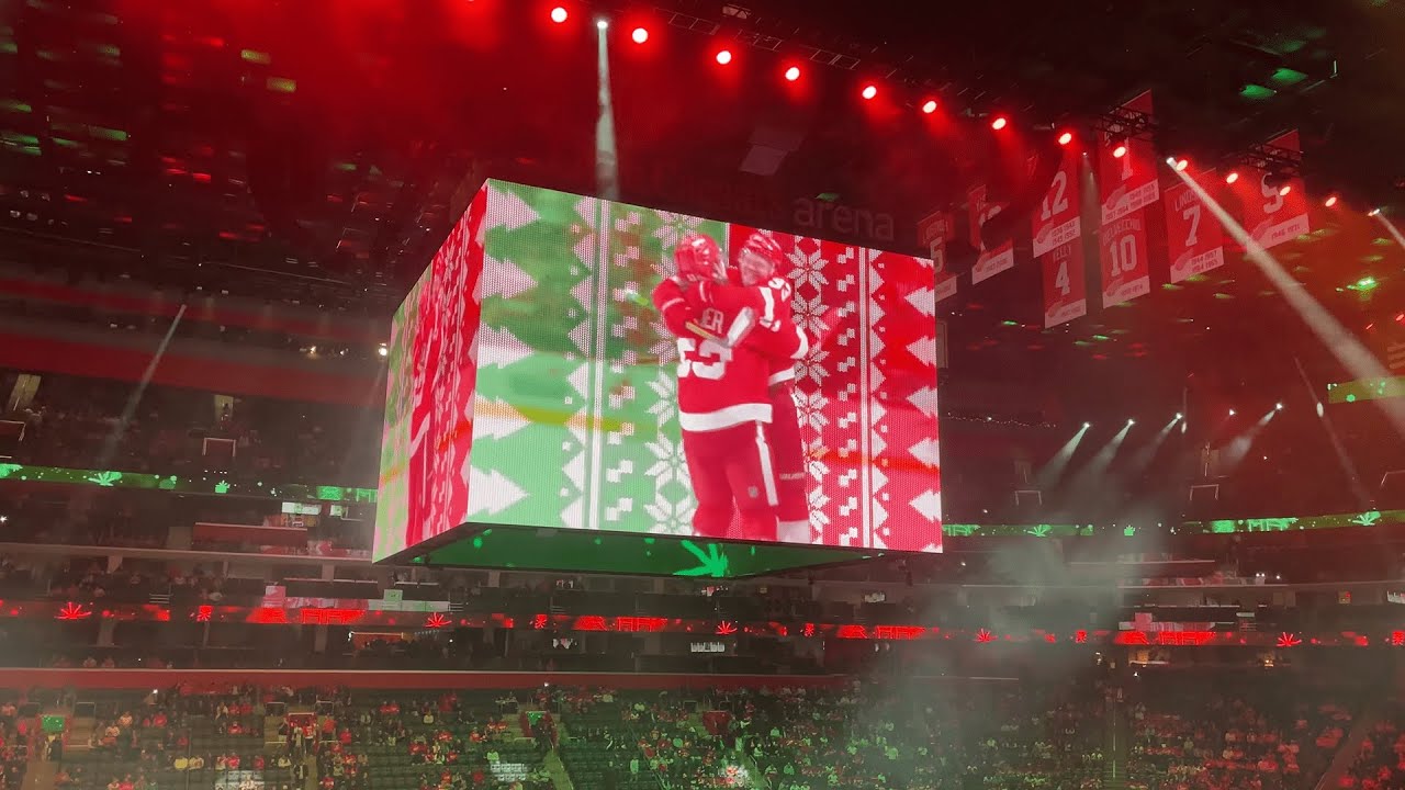 Detroit Red Wings intro vs. Sharks 12/7/23