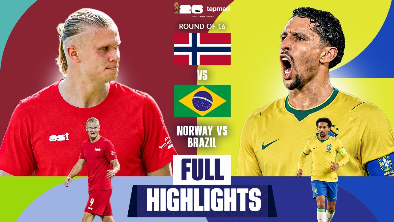 Brazil vs Norway | Full Highlights | Round of 16 | FIFA World Cup 2026 | tapmad | FIFA26