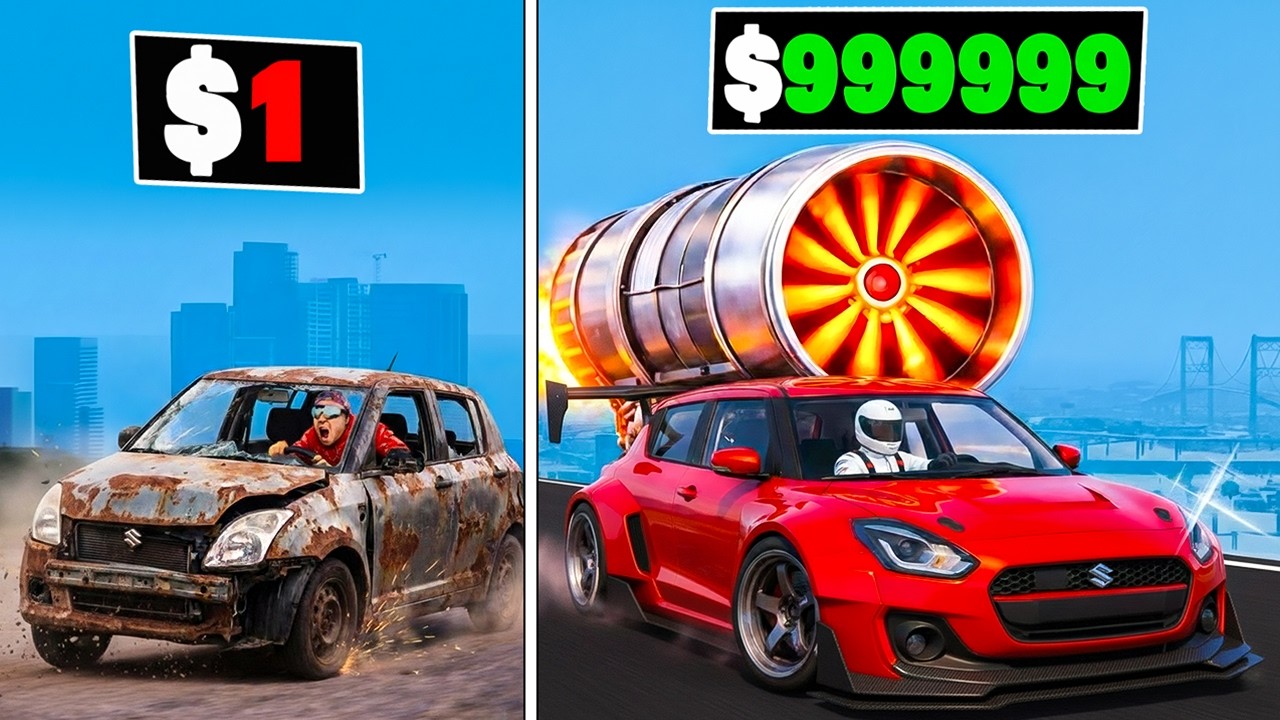$1 to $1,000,000,000 SUZUKI CAR in GTA 5