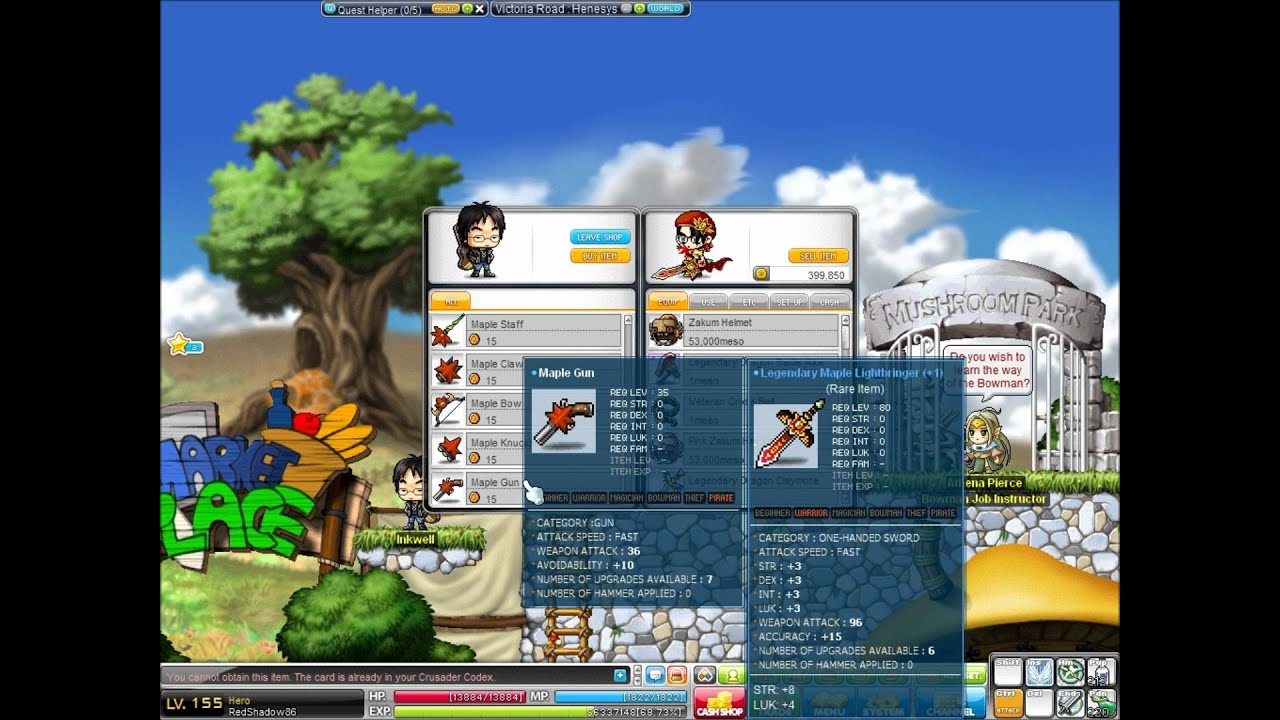 MapleStory Maple Class Reunion Inkwell Shop YouTube