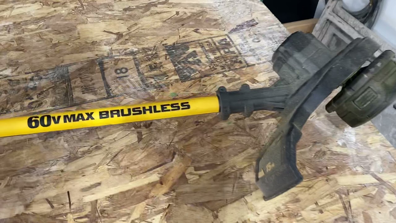 Dewalt weed eater replace new line YouTube