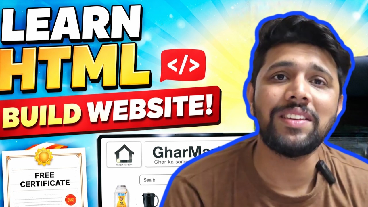 HTML Tutorial for Beginners in Hindi | Complete Course Episode 1 (Free ...