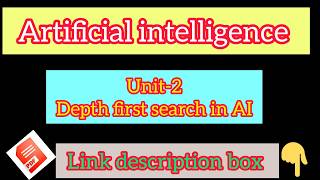 Depth first search in AI | Unit-2 | Artificial intelligence|Doodle notes