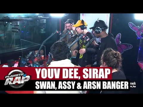 Youtube: Youv Dee – Session freestyle avec Sirap, Assy, Swan & Arsn Banger ! #PlanèteRap