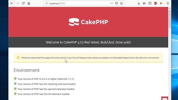CakePHP 3.7 Tutorial - Setup a new project