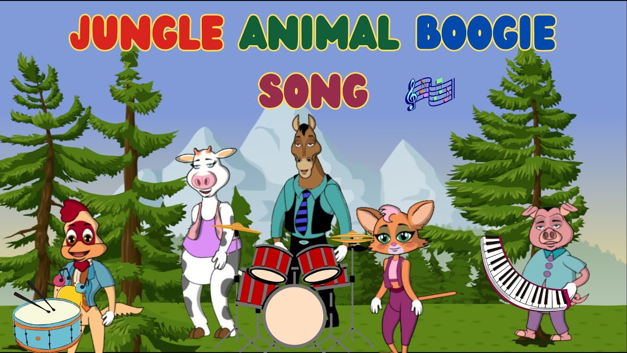 🌿 Jungle Animal Boogie Song for Kids! 🐒🦁🐍 | Fun Jungle Adventure | Kids ...