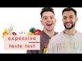 YouTubers FaZe Adapt & FaZe Temperrr Go Head-to-Head in Our Expensive Taste Test | Cosmopolitan
