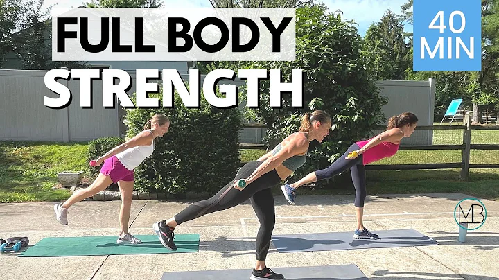 40 MIN Full Body Strength Workout | Dumbbells & An...
