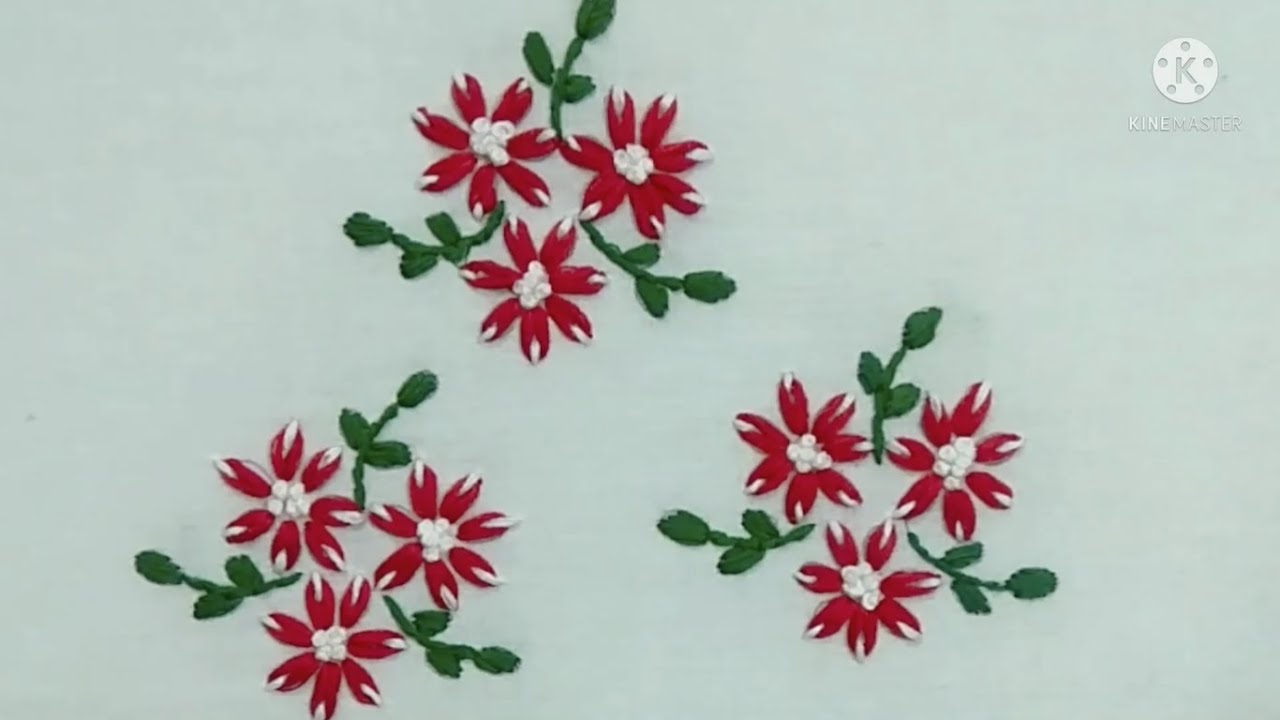 Double Lazy Daisy Flower Stitch