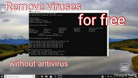 How to remove all viruses from your PC for free without AntiVirus. Window 10,8,7,etc (100%working)