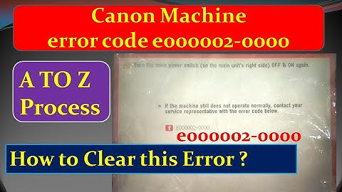 canon ir3300 xerox machine error code e00002 #E000002-0000 #canon #canonir3300 #i3300