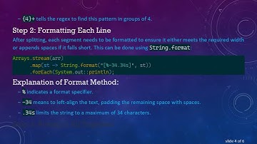 How to Split a String into Defined Lengths and Format in Java