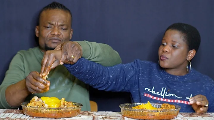 STARCH AND PEPPER SOUP WITH TURKEY MEAT NIGERIAN/AFRICAN FOOD MUKBANG||ASMR MOUTH SOUND