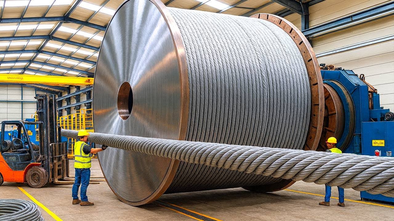 CUM se FABRICĂ CABLURILE de OȚEL care valorează 10 MILIOANE de DOLARI