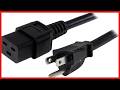 StarTech.com 10ft (3m) Heavy Duty Power Cord, NEMA 5-15P to C19 AC Power Cord, 15A 125V, 14AWG,